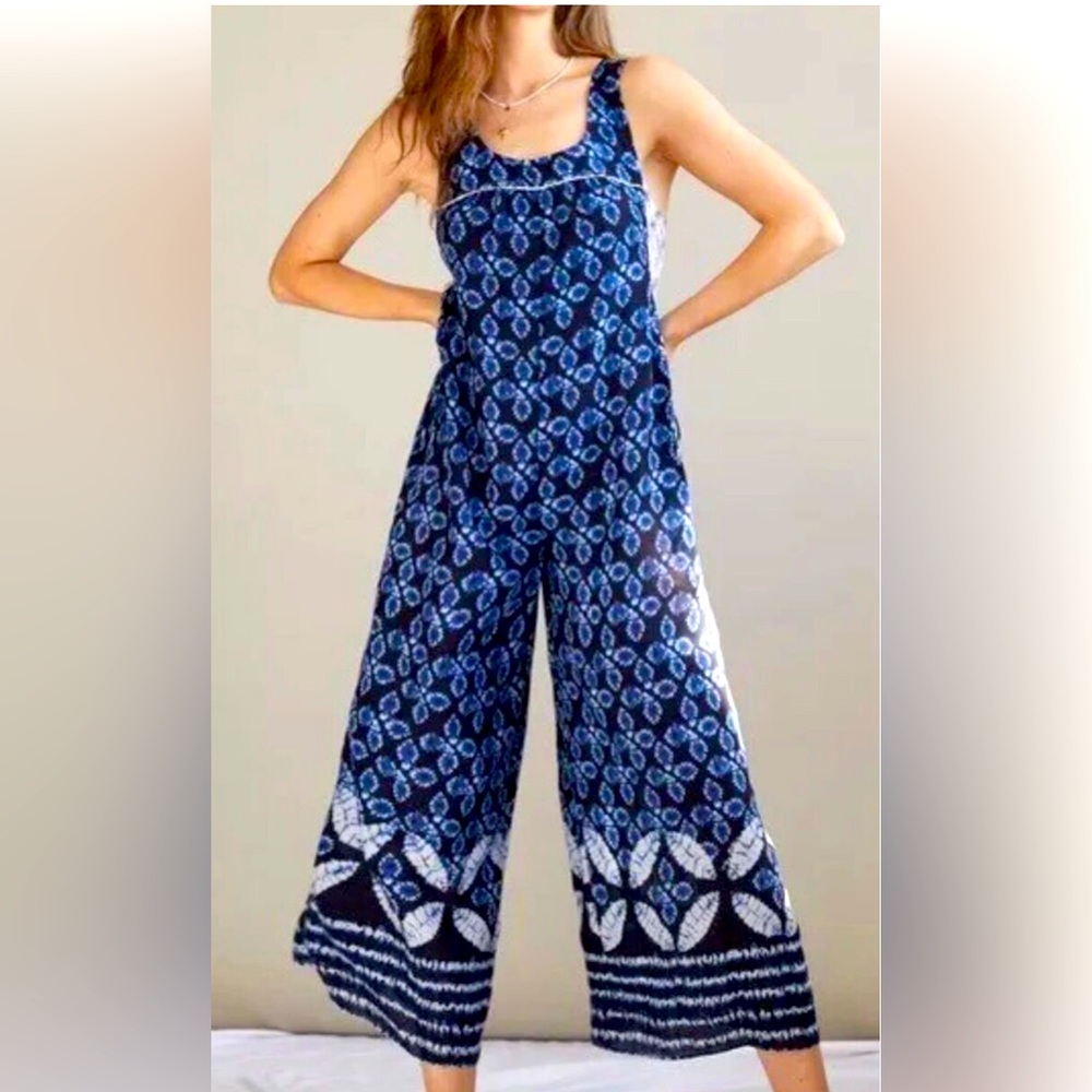 Anthropologie Bristle Wide Leg Jumpsuit